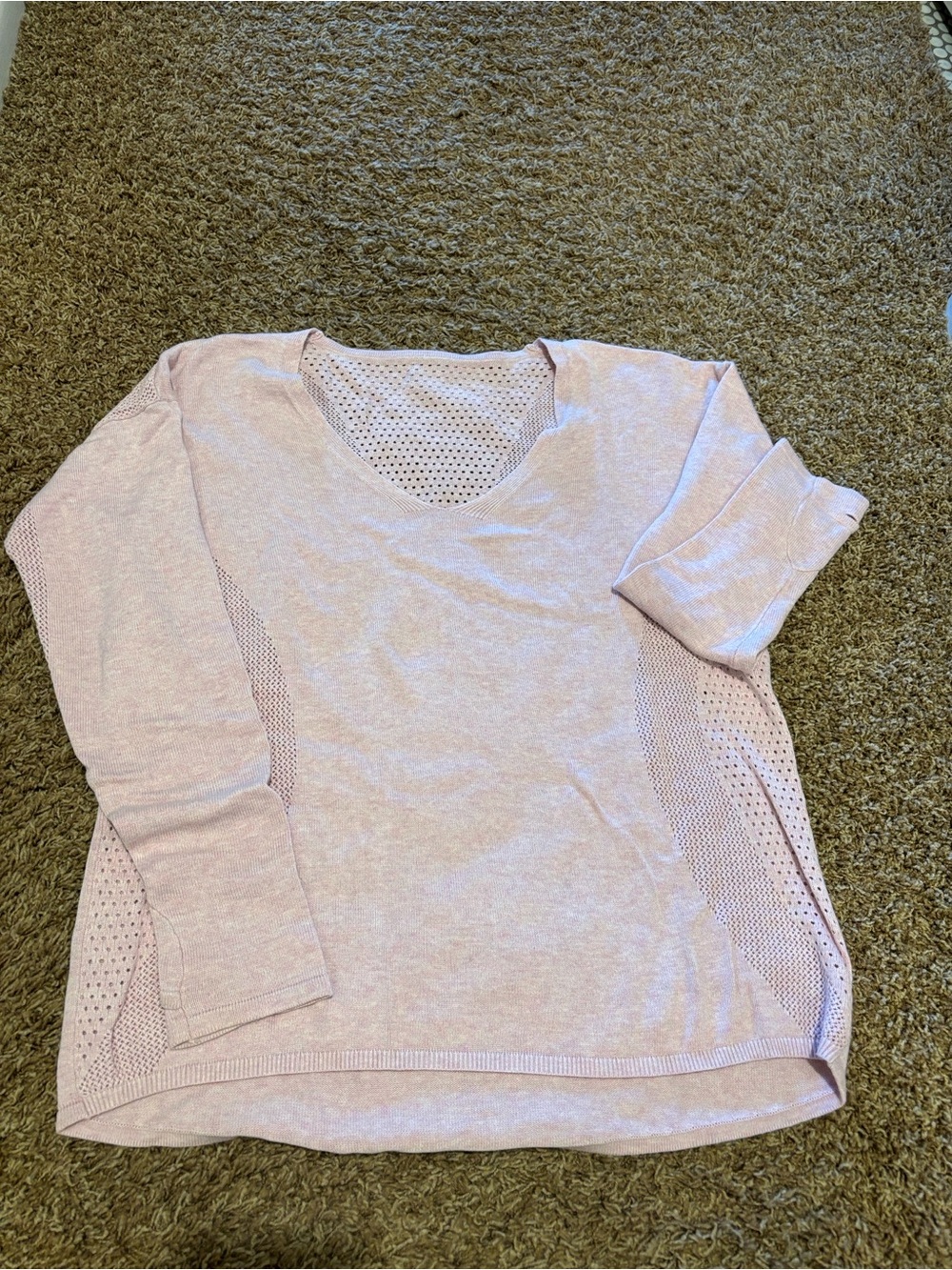 Lululemon Light Pink Women's Petals Still Movement Sweater size L